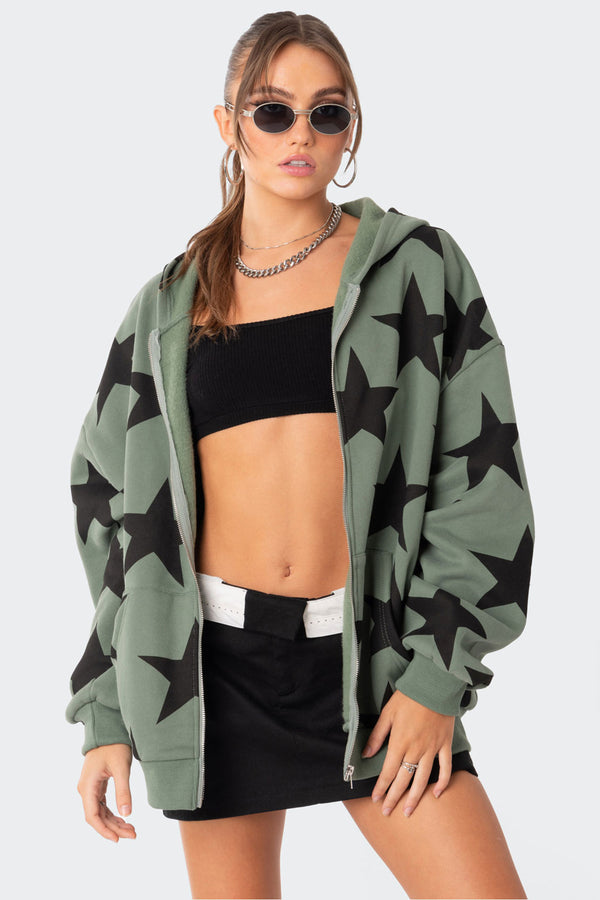 Star At Me Oversized Hoodie view 1
