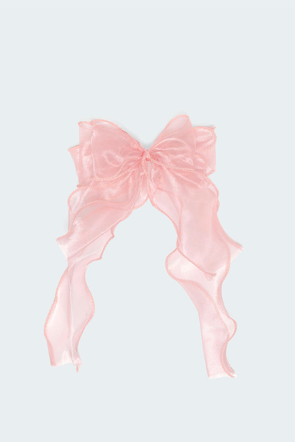 Frilled Bow Hair Clip view 2