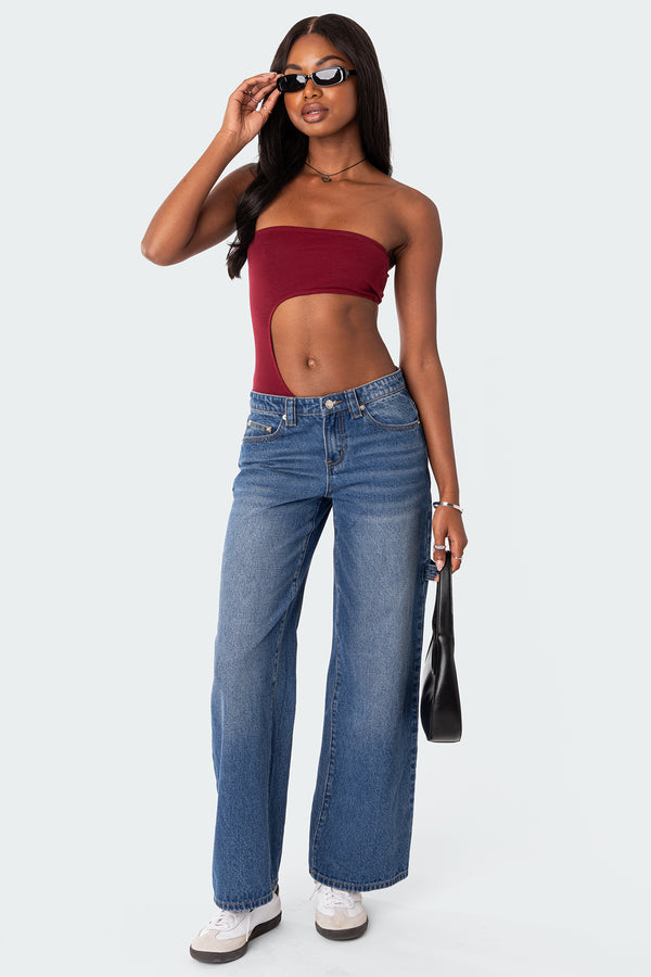 Indy Asymmetric Cut Out Bodysuit view 2