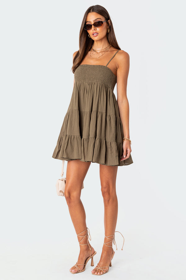 Ivory Oversized Mini Dress view 2