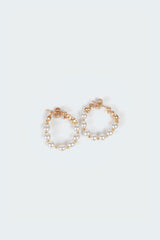 Pearl Hoop Earrings