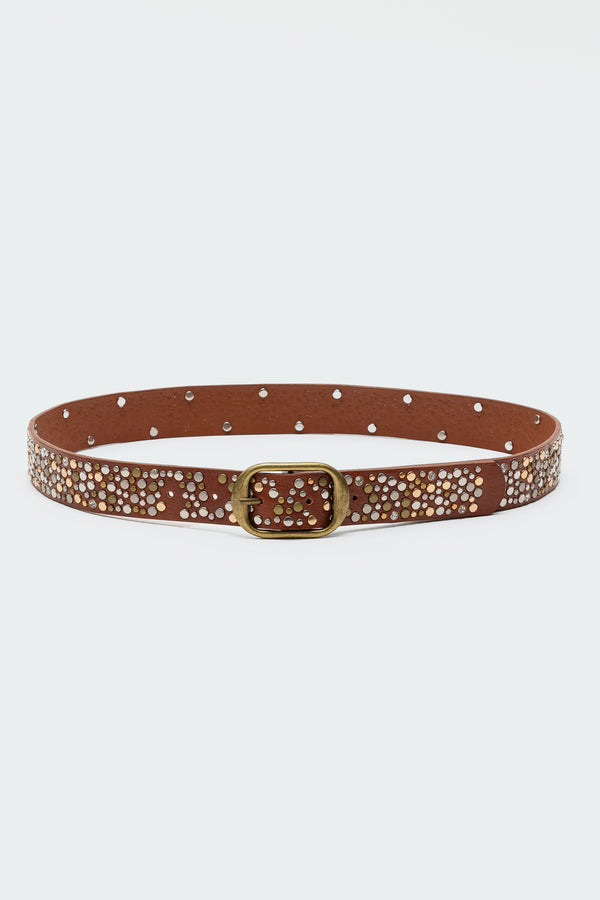 Zinia Studded Faux Leather Belt view 2