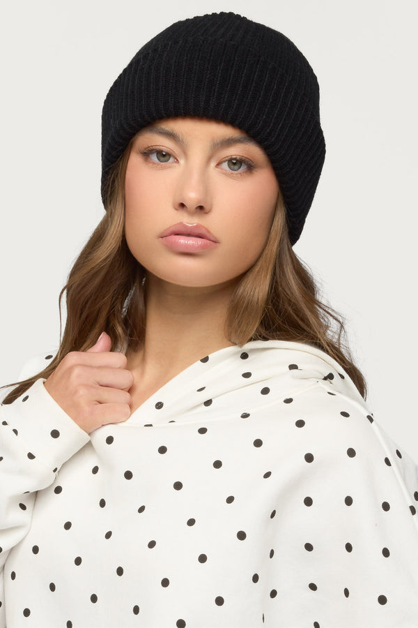 Ribbed Knit Beanie view 1