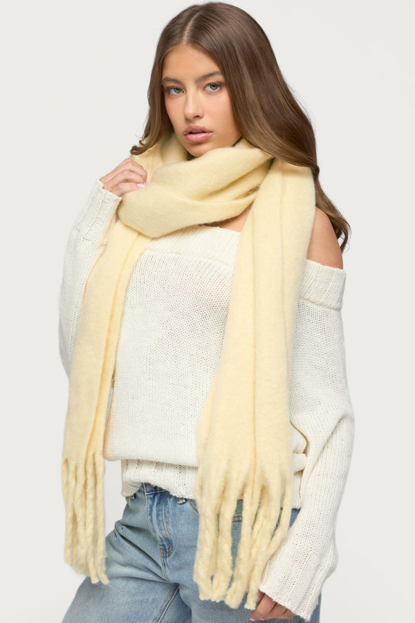 Fringed Chunky Scarf view 1