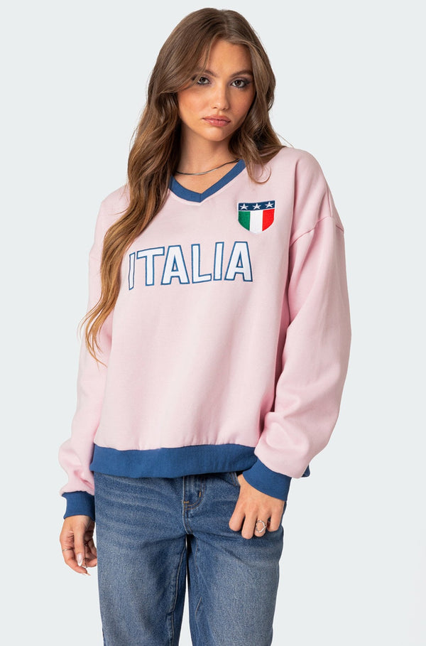 Italy Oversized Sweatshirt view 1
