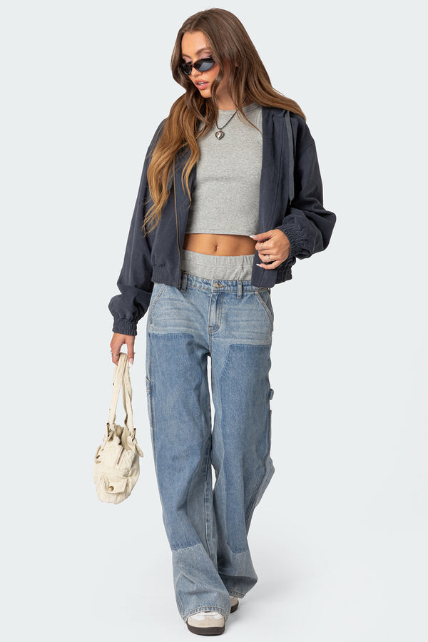 Milly Oversized Cropped Jacket view 2