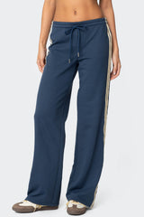 Averie Contrast Striped Sweatpants
