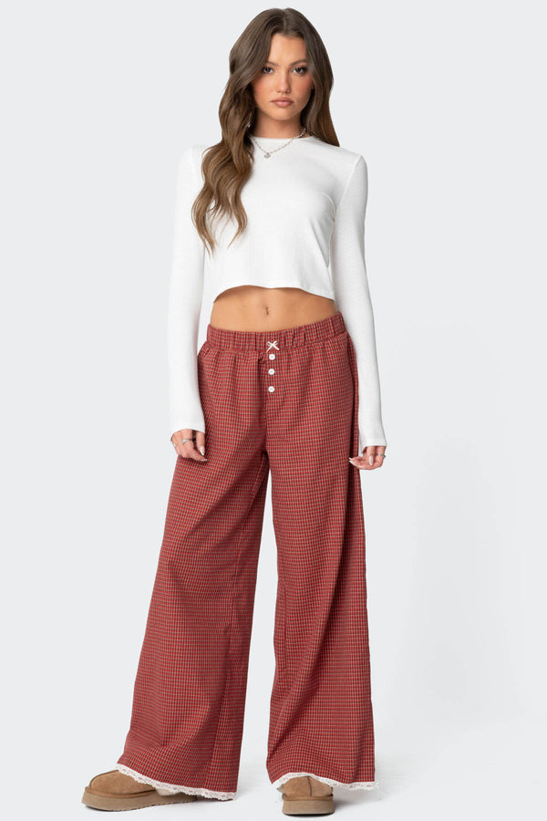 Dakota Plaid Pants view 1