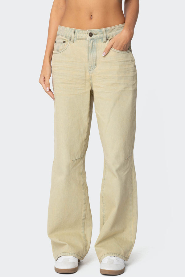 Low Rise Vintage Washed Baggy Jeans view 2