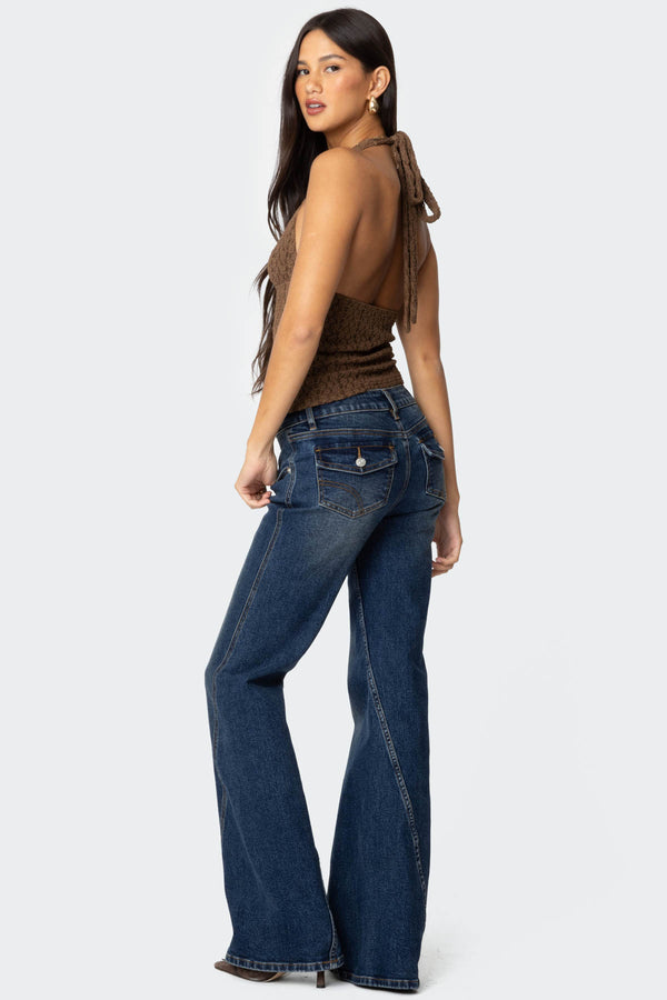 Willow Textured Halter Top view 2