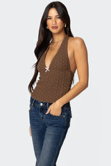 Willow Textured Halter Top