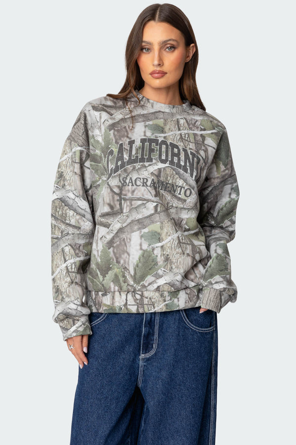 Cali Baby Camo Sweatshirt view 1