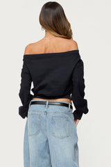 Christy Off Shoulder Sweatshirt