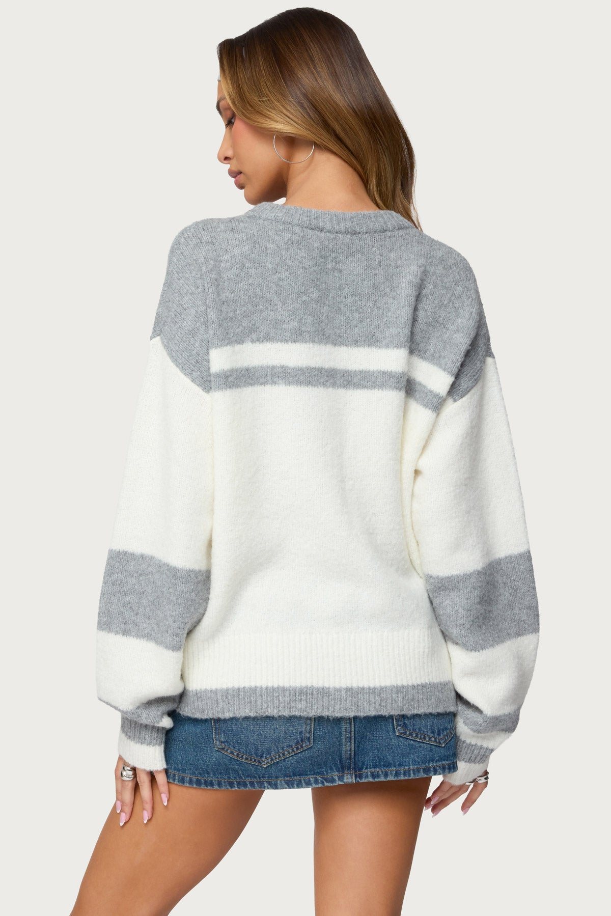 Nogah Stripey Oversized Sweater