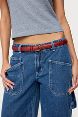 Goldey Faux Leather Belt