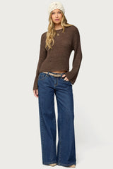 Drop Shoulder Light Knit Sweater