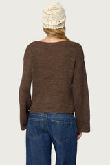 Drop Shoulder Light Knit Sweater