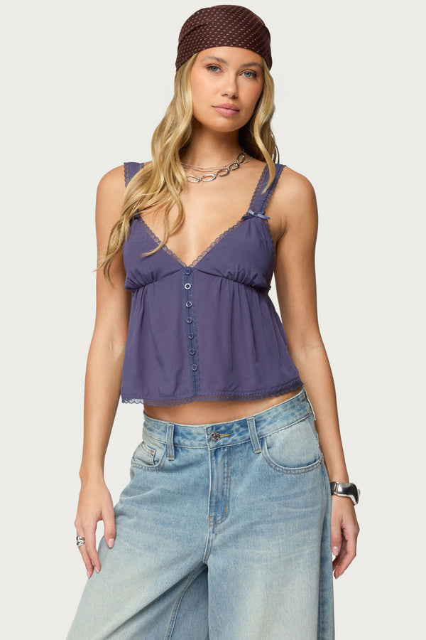 Andea Babydoll Tank Top view 1