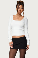 Kerry Square Neck Knit Top