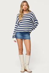 Anney Oversized Striped Sweater