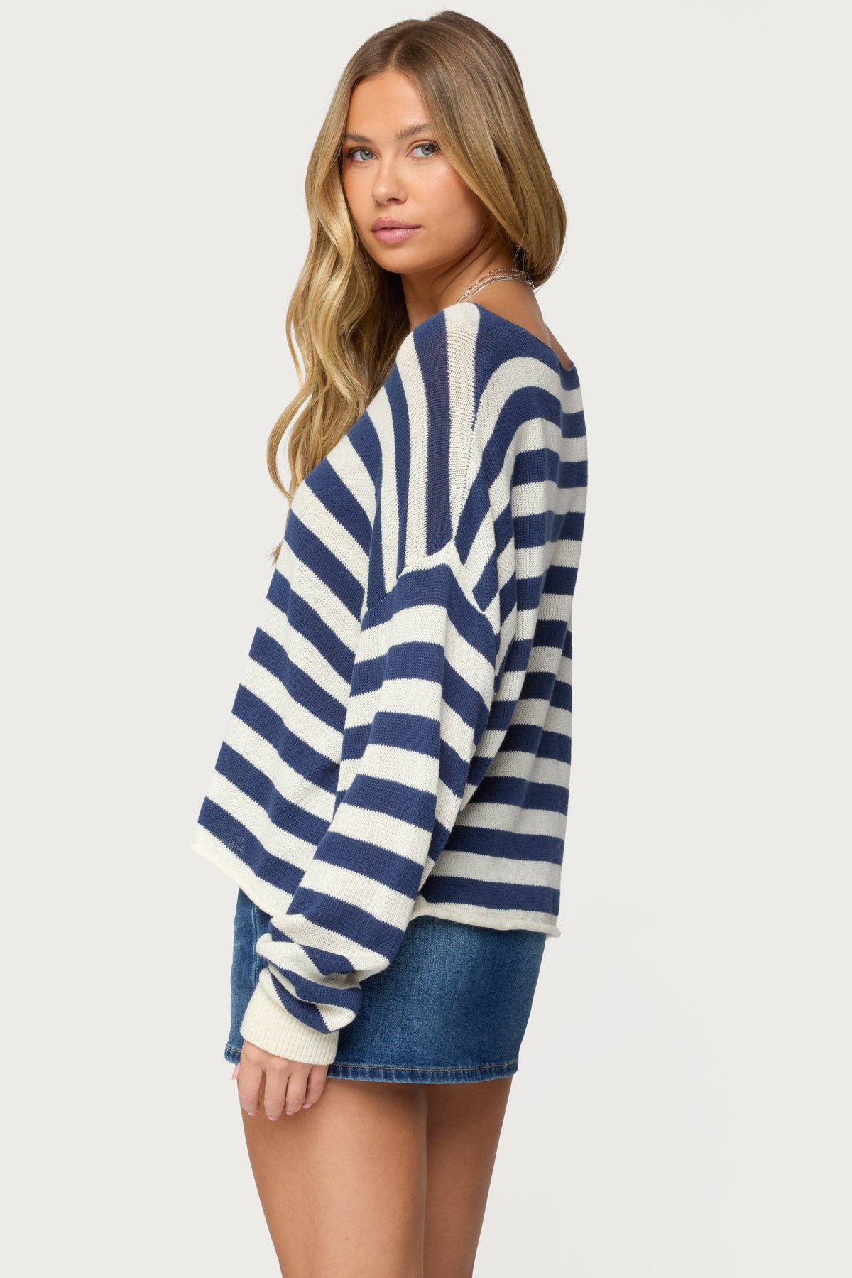 Anney Oversized Striped Sweater