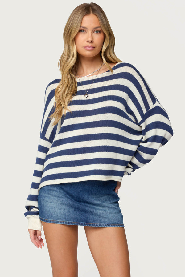 Anney Oversized Striped Sweater view 1