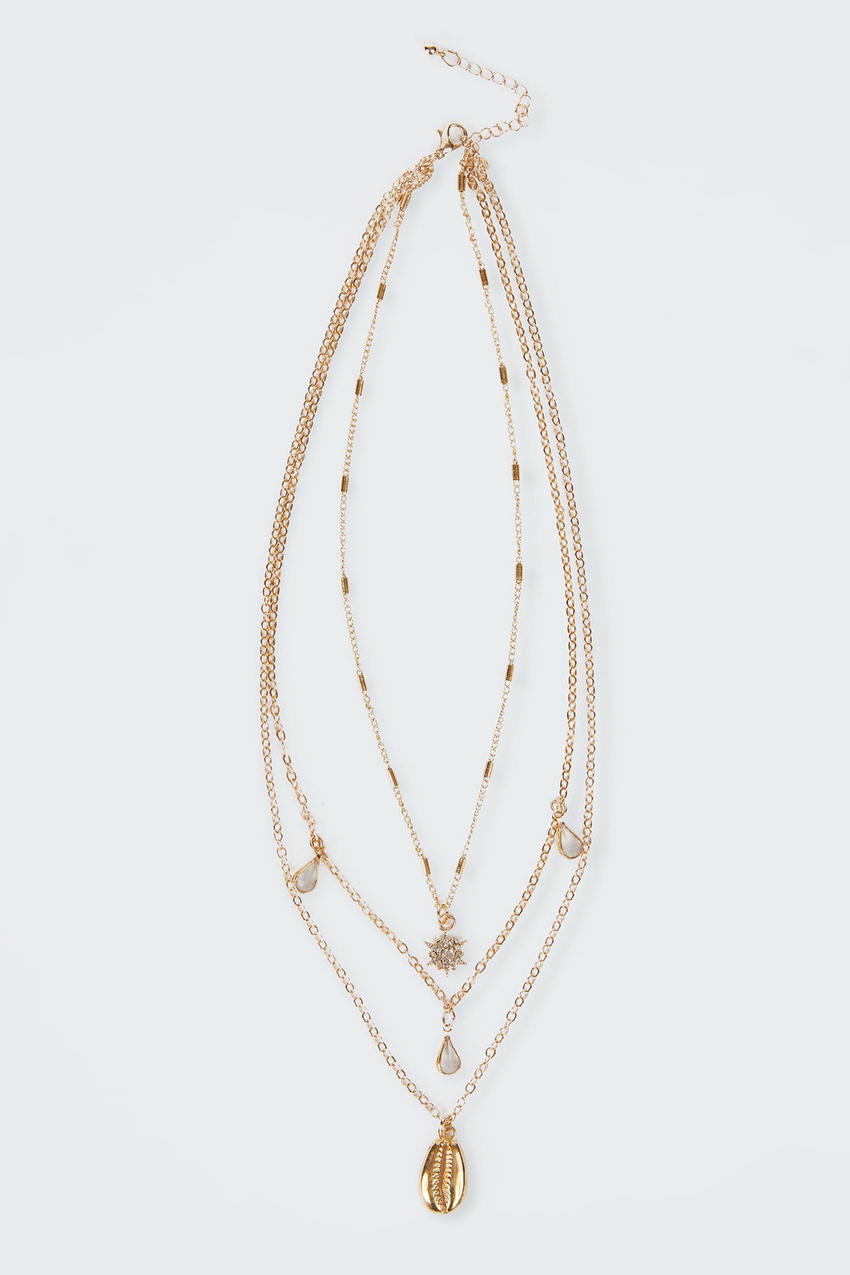 Droplet Layered Necklace