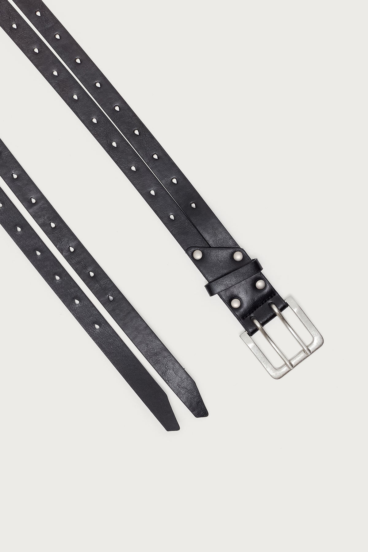 Double Look Faux Leather Belt