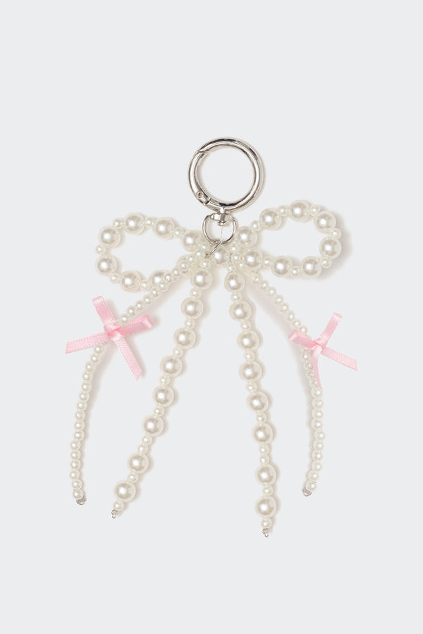 Pearly Bow Bag Charm view 1