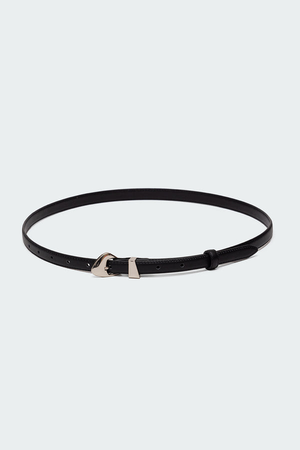 Abstract Buckle Faux Leather Belt view 2