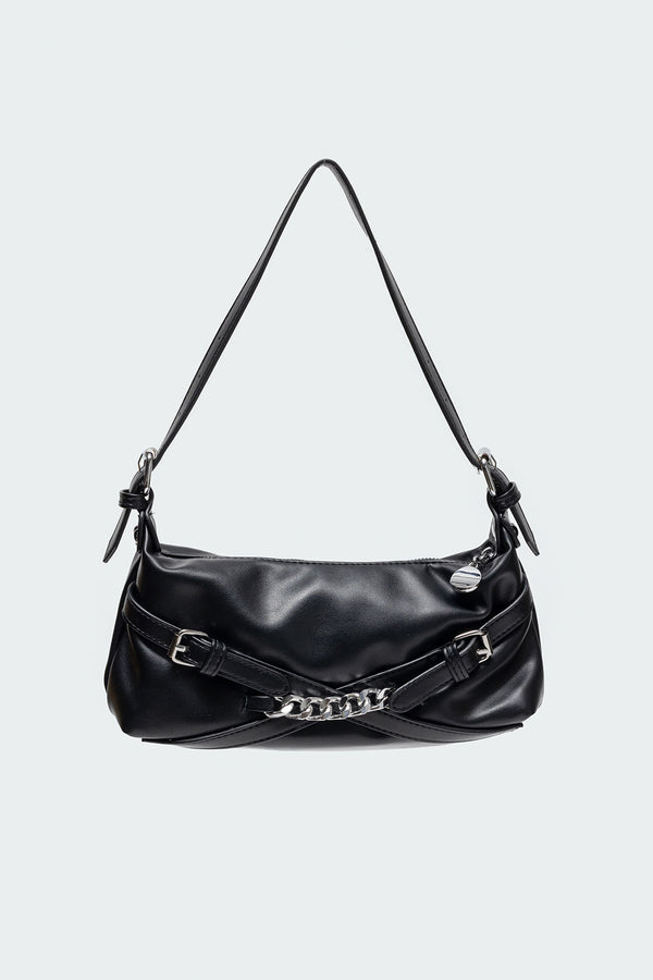 Buckle & Chain Shoulder Bag view 2