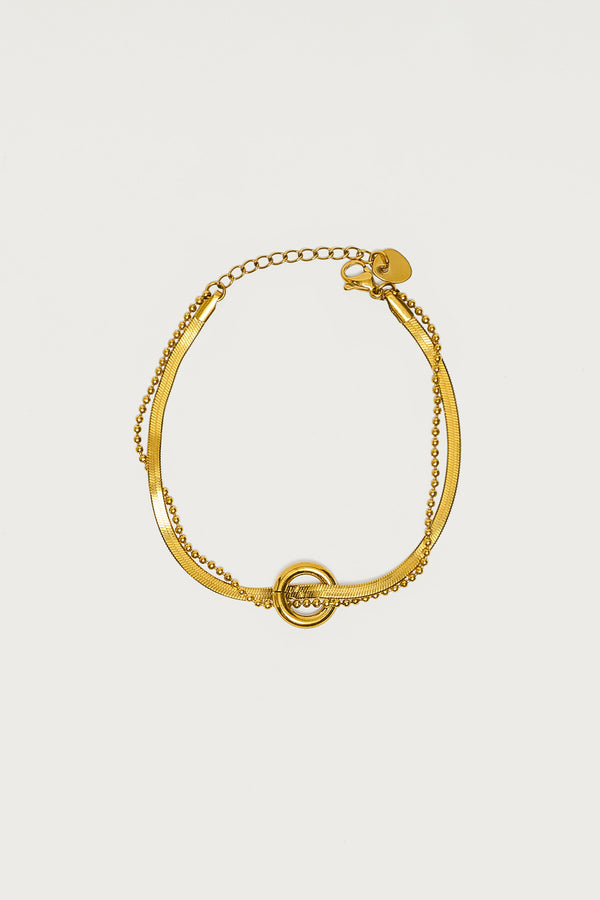 Layered Ring Bracelet view 2