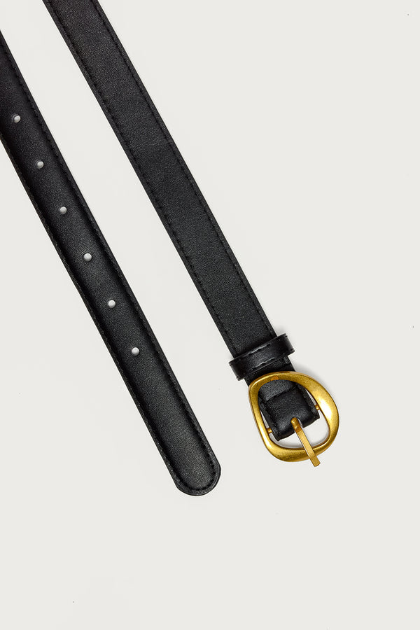 Abstract Buckle Faux Leather Belt view 2