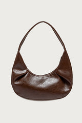 So Chic Faux Leather Shoulder Bag