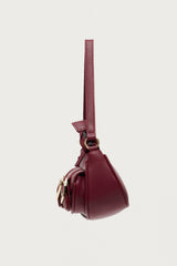 Zinnia Faux Leather Buckle Bag
