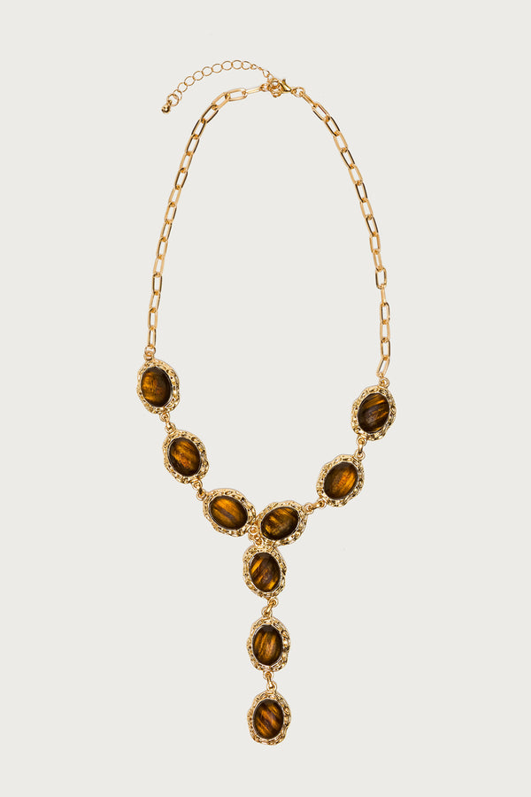 Cascasding Textured Pendant Necklace view 2