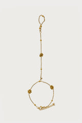 Flower & Bead Hand Chain