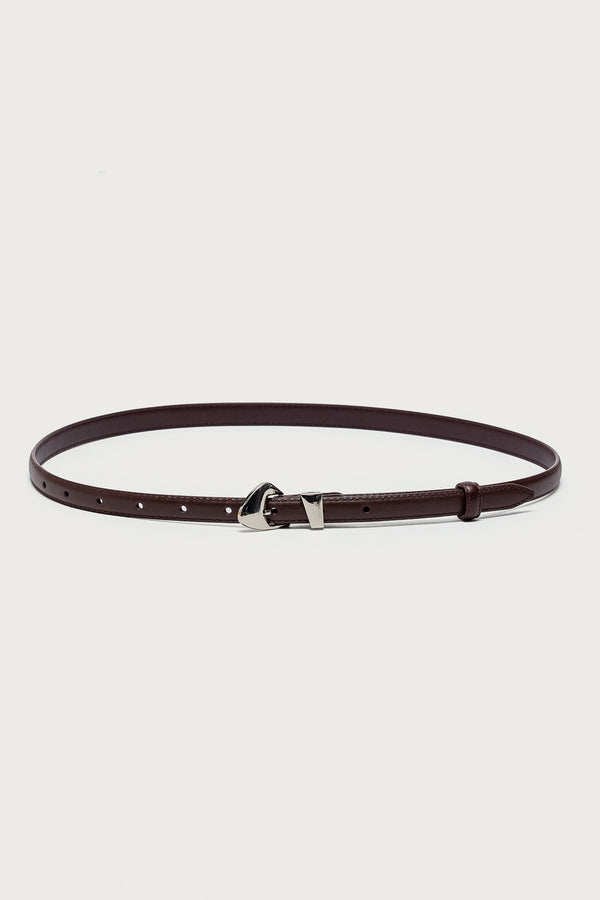 Abstract Buckle Faux Leather Belt view 2