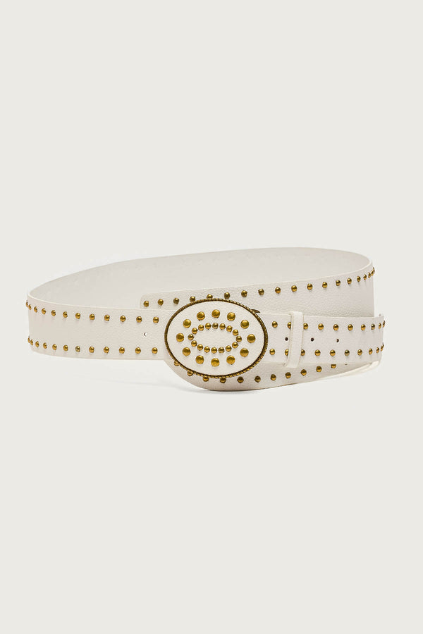 Studded Faux Leather Western Belt view 2