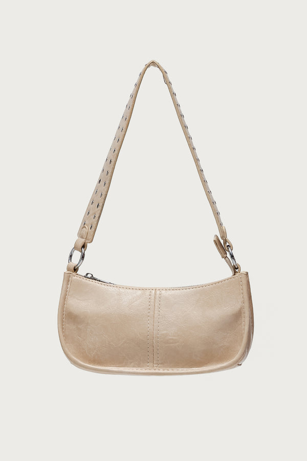 Studded Strap Faux Leather Bag view 2