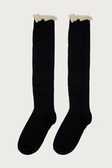 Lacey Ruffle Knee High Socks