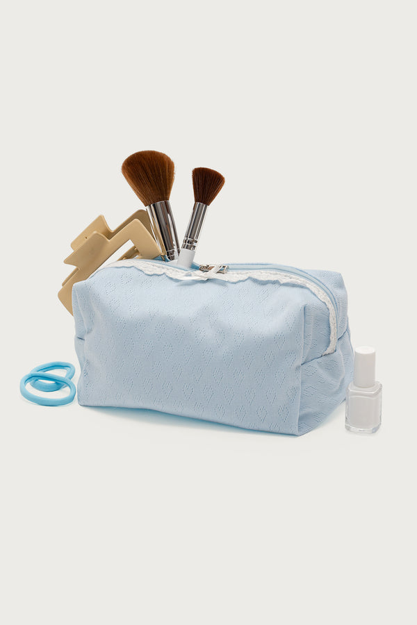 Pointelle Makeup Pouch Bag view 1