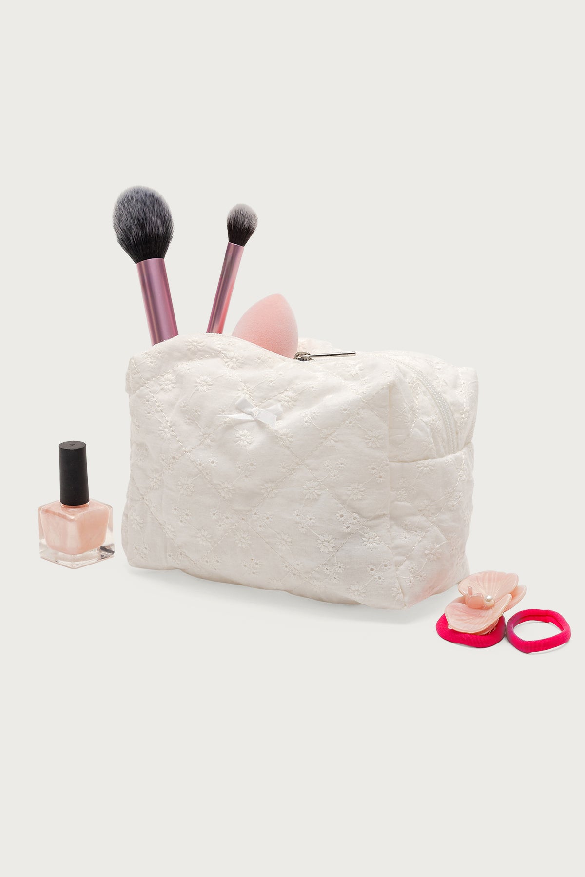 Eyelet Makeup Pouch Bag