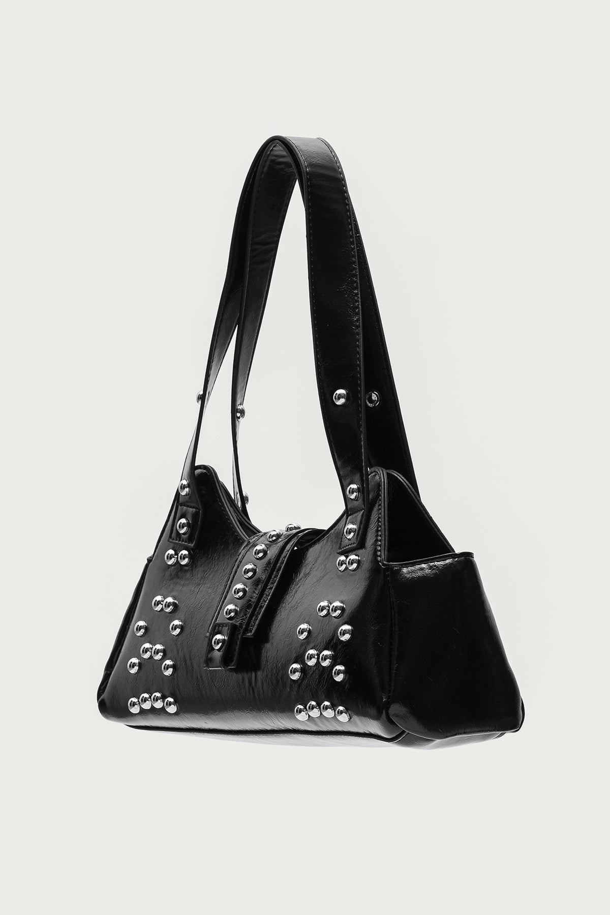 Studded Faux Leather Bag
