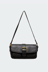 Faux Leather Buckle Bag