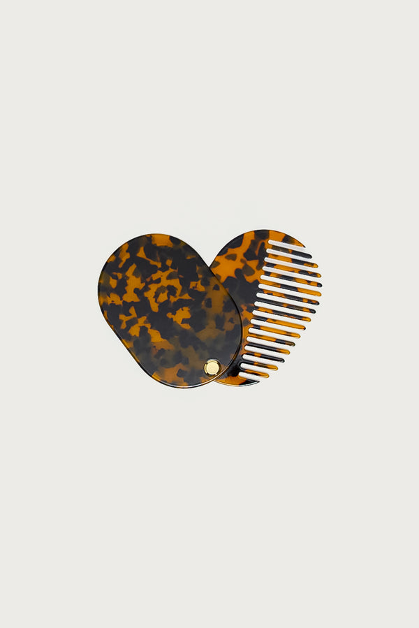 Compact Travel Comb & Mirror view 1