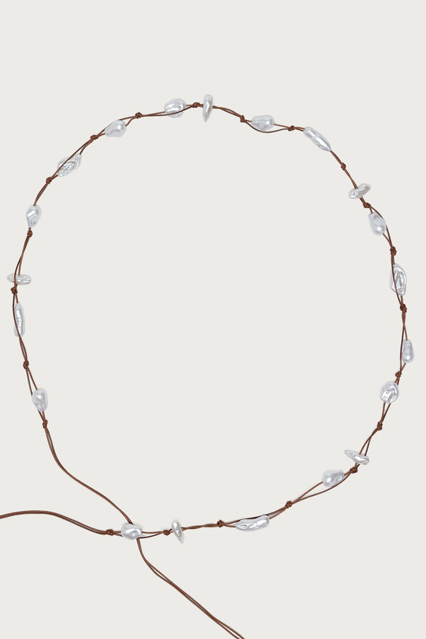 Faux Pearl Cord Belt view 2