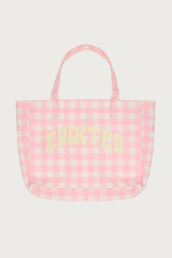 Edikted Gingham Tote Bag view 2