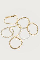 Glam Pearly Beaded Bracelet Pack