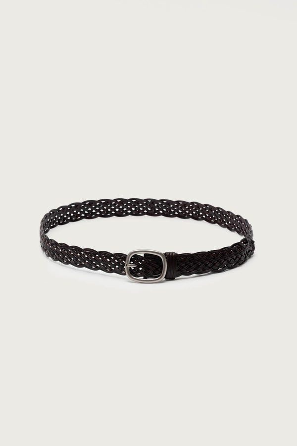 Woven Faux Leather Belt view 2